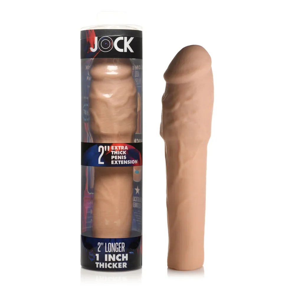 Jock Extra Thick Penis Extension Sleeve 2 in. in Light
