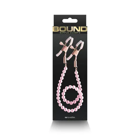 Bound Nipple Clamps DC1 in Pink