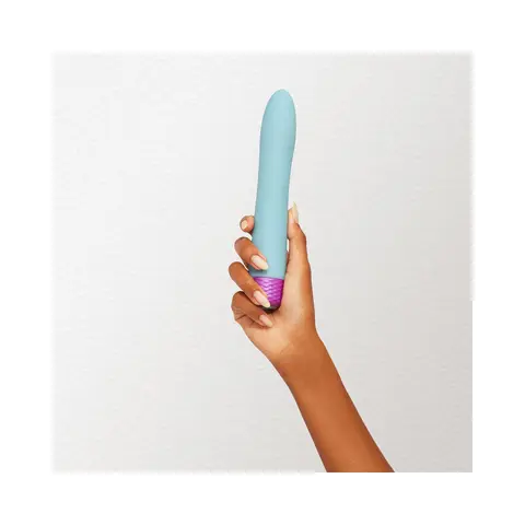 FemmeFunn Densa Bullet Rechargeable Dual Density Silicone Slimline Vibrator in Blue