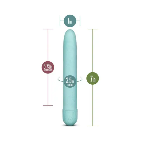 Gaia Eco Slimline Vibrator in Aqua