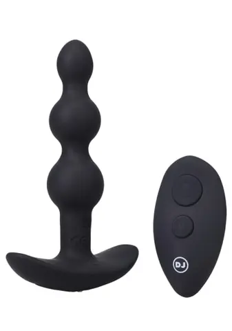 A-Play - BEADED VIBE - Rechargeable Silicone Anal Plug with Remote
