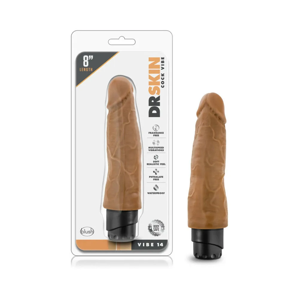 Dr. Skin Cock Vibe 14 Realistic 8 in. Vibrating Dildo Tan