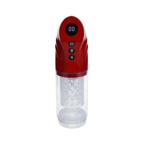PUMPED StrokeMate Masturbator Metallic Red