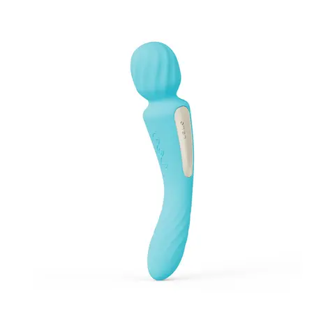 LELO SWITCH Double-Sided Wand Vibrator in Aqua