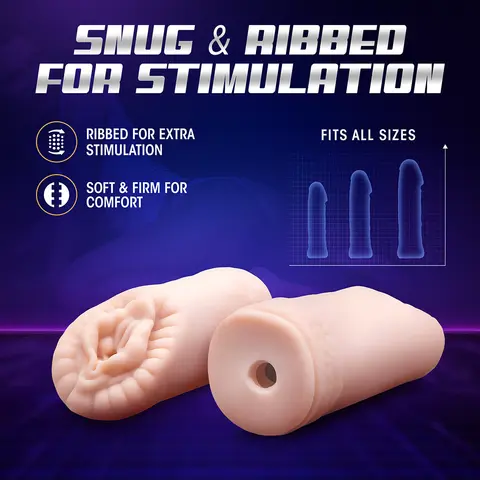 M for Men Sexy Snatch Vagina Stroker Beige