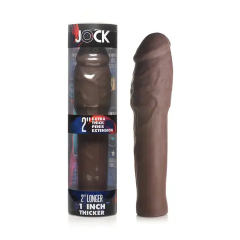 Jock Extra Thick Penis Extension Sleeve 2 in. in Dark