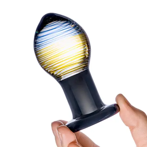 Glas 3.5 in. Galileo Glass Butt Plug