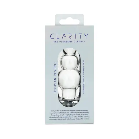 Clarity Utopian Reverie Glass Dildo