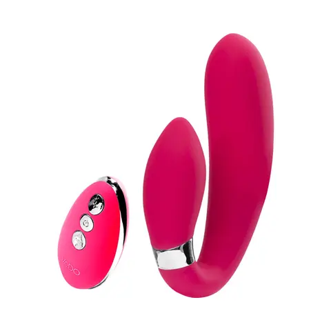 VeDO Jeni C-Shaped Dual Motor Vibe with Remote in Pink