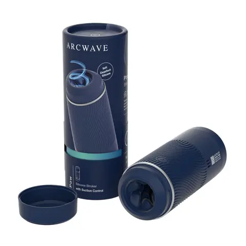 Arcwave Pow Silicone Stroker with Suction Control in Blue