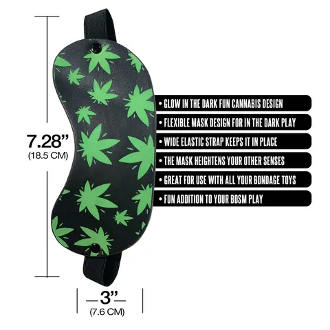 Stoner Vibes Chronic Collection Glow in the Dark Blindfold