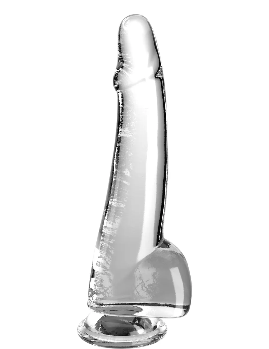 King Cock Clear 10" Cock with Balls
