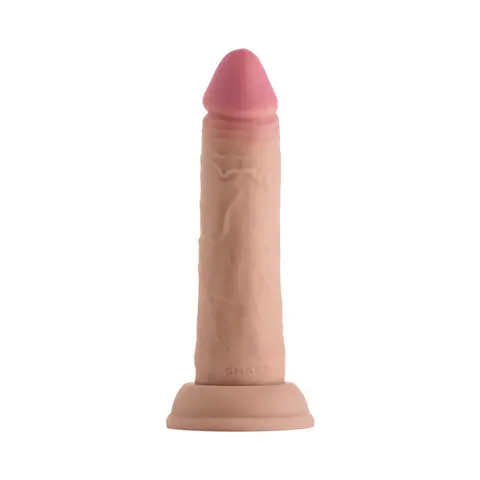 Shaft Model J: 6.5 in. Dual Density Silicone Dildo Pine