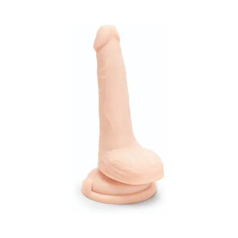 Prowler RED Ultra Cock 6 in. Realistic Dual Density Dildo with Balls Vanilla