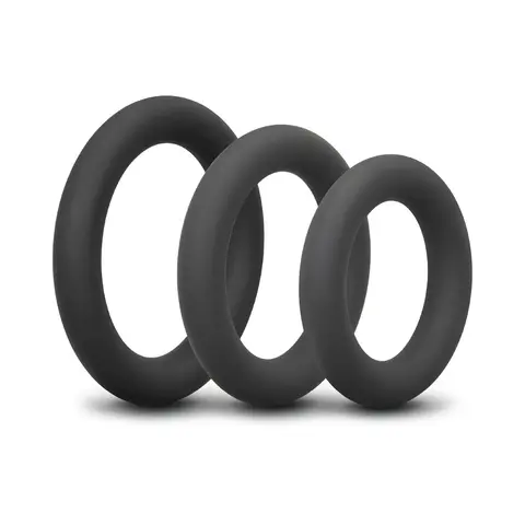 b-Vibe Snug Ring Swole 3-Pack Snug Fit Thick Silicone C-Ring