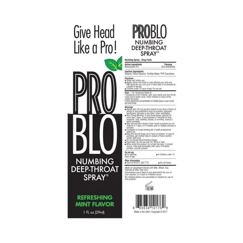 Problo Numbing Spray Mint