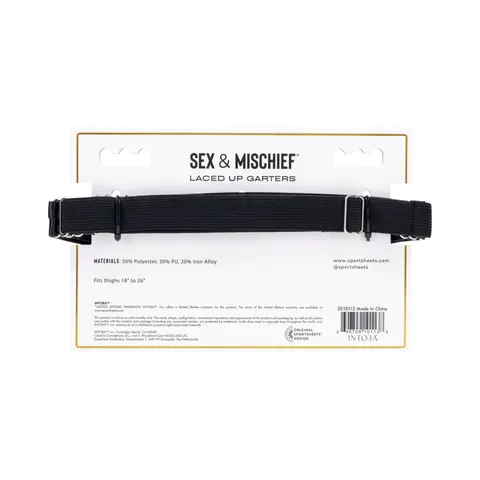 Sportsheets Sex & Mischief Laced Up Garters