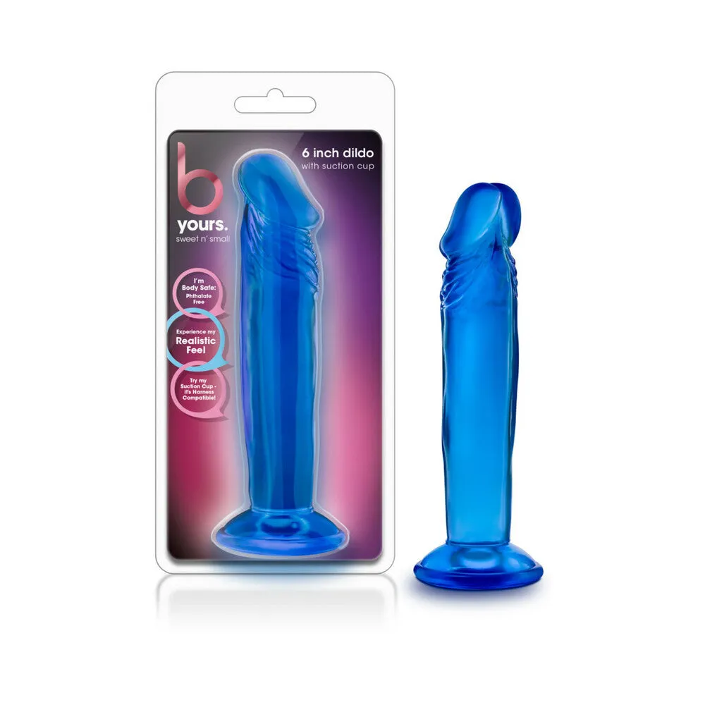 B Yours Sweet n' Small 6 in. Dildo in Blue
