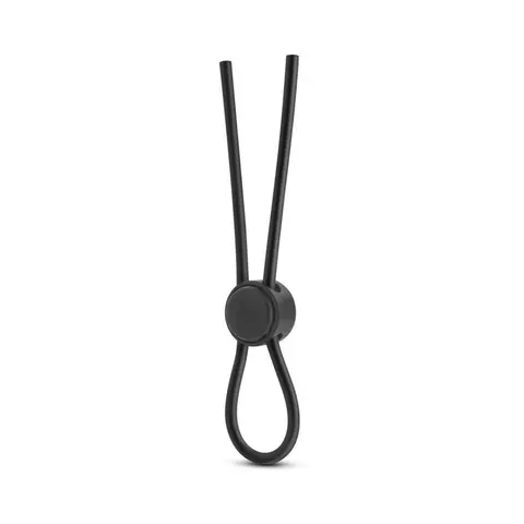 Stay Hard Silicone Loop Lasso/Bolo Cockring in Black