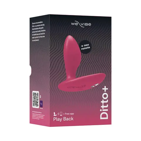 We-Vibe Ditto+ Rechargeable Remote Control Vibrating Anal Plug Cosmic Pink