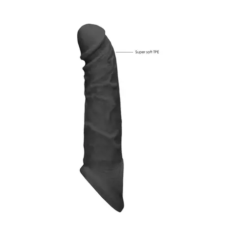 RealRock Skin 8 in. Penis Extender Sling in Black