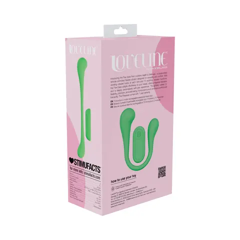 LoveLine FlexEase Bend Vibe Liquid Silicone in Green