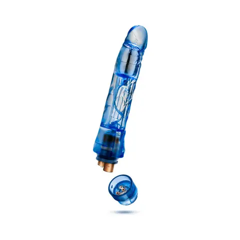 Naturally Yours Mambo Vibe Realistic 9 in. Vibrating Dildo in Blue