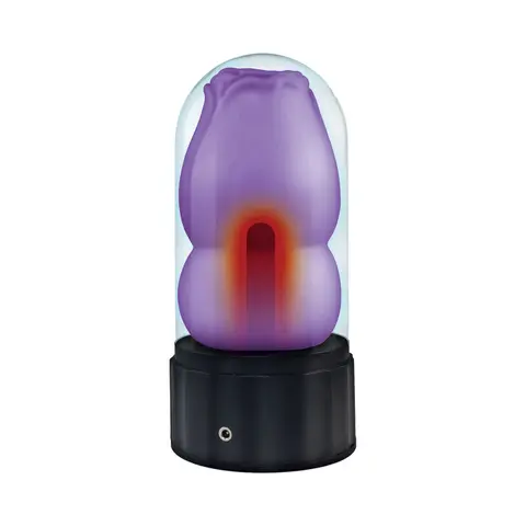 Delite Heated Rose Masturbator in Purple