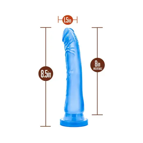 B Yours Sweet 'n Hard 6 Realistic 8.5 in. Dildo in Blue