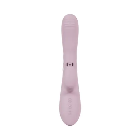 VIVE Andria LED G-Spot Vibrating and Tap Clit Stimulator in Pink