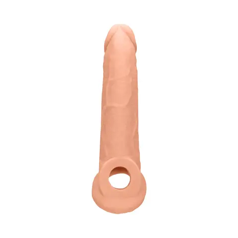 RealRock Realistic 9 in. Penis Sleeve Extender Sling Beige