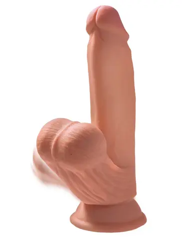 King Cock Plus 7" Triple Density Cock With Swinging Balls