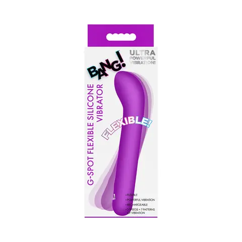 BANG! G-Spot Flexible Silicone Vibrator in Purple