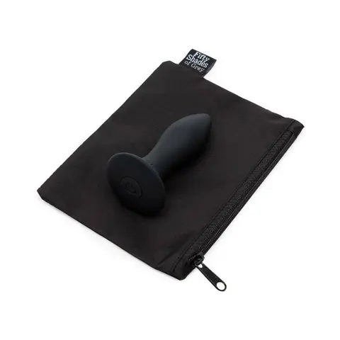 Fifty Shades of Grey Sensation Rechargeable Silicone Vibrating Butt Plug Black