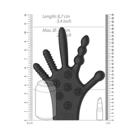 Fist It Silicone Stimulation Glove Black