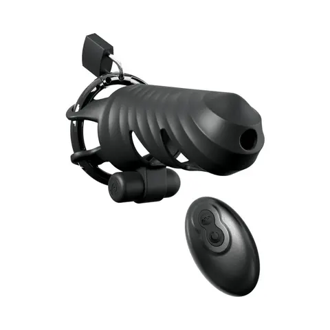 Fantasy C-Ringz Remote-Controlled Vibrating Cock Blocker Black