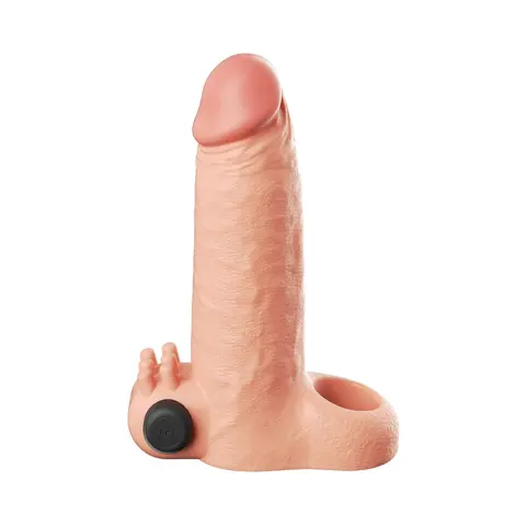 Fantasy X-Tensions Vibrating Real Feel Extension 2 in. in Light