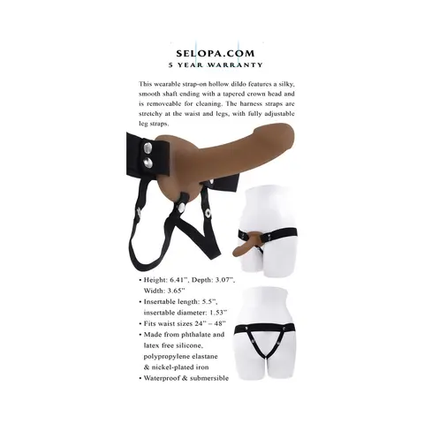 Selopa Our First Hollow Strap-On in Dark
