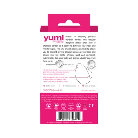 VeDO Yumi Rechargeable Finger Vibe - Foxy Pink
