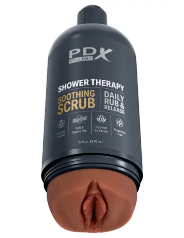 PDX Plus - Shower Therapy - Soothing Scrub - Brown
