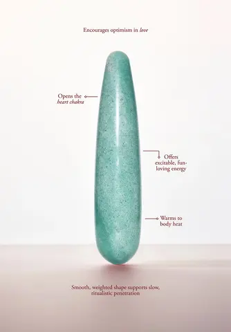 Chakrubs Indian Jade Original Green Aventurine Wand