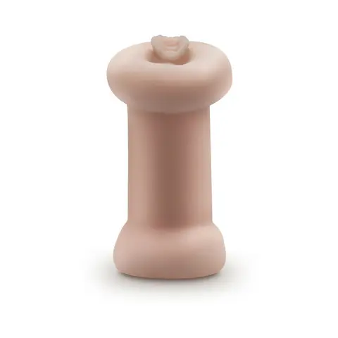 M for Men Soft + Wet Double Trouble Glow in the Dark Self-Lubricating Stroker Beige