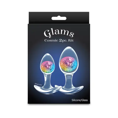Cosmic Glams 2-Piece Plug Kit in Rainbow