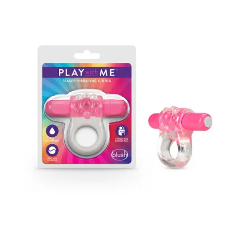 Play with Me Teaser Vibrating C-Ring in Pink