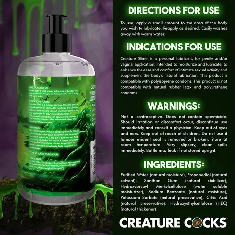 Creature Slime Water-Based Lubricant 16 oz.