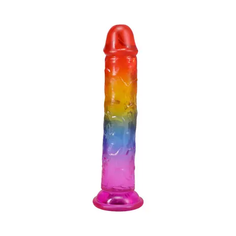 Crystal Jellies 7 in. Dong Rainbow