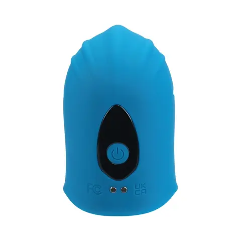 LEVELZ Adjustable Vibrating Silicone Penis Head Stimulator in Teal