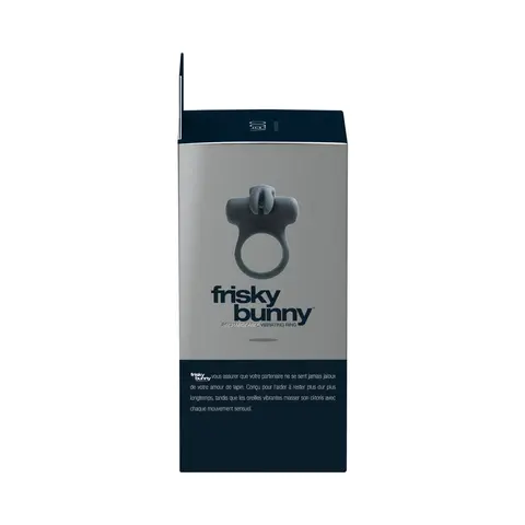 VeDO Frisky Bunny Rechargeable Vibrating Ring - Black Pearl