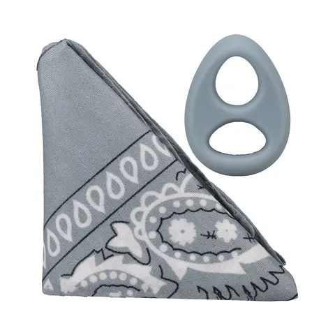 Rock Solid The Code Silicone C-Ring with Bandana Gray/Black