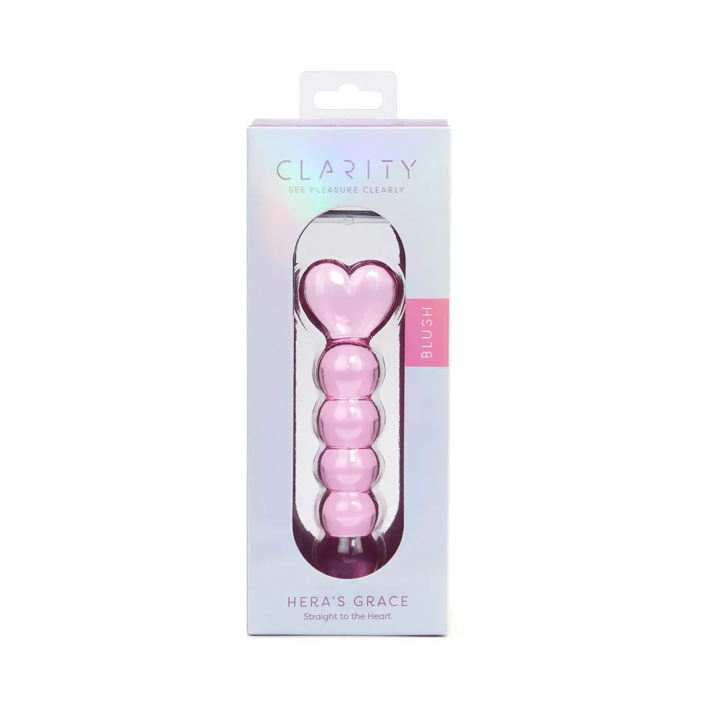 Clarity Hera's Grace Blush Glass Dildo